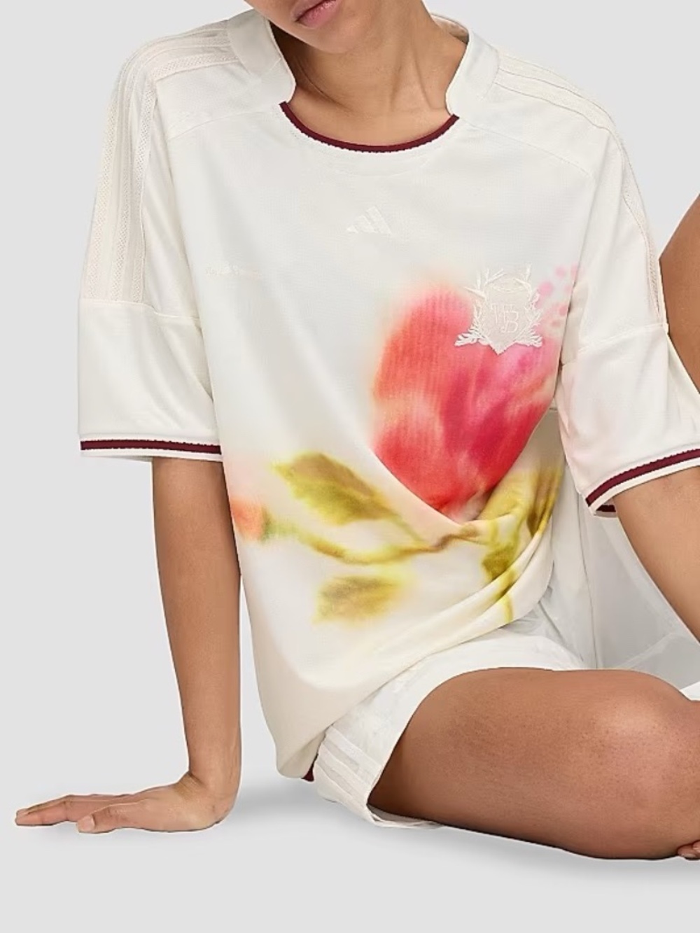 Adidas x Wales Bonner NWT Floral Unisex Football Jersey Chalk White Sz XL